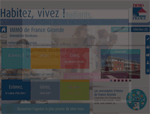 Tablet Screenshot of immodefrance-gironde.com